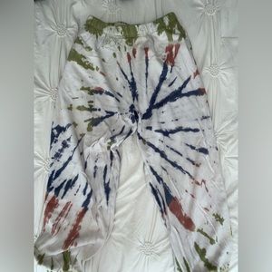 Tie dye garage sweatpants size medium